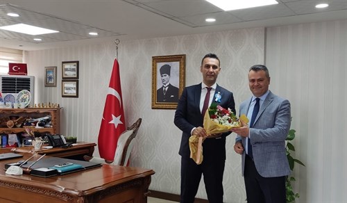 Sosyal Güvenlik Haftası Dolayısı ile Sosyal Güvenlik Merkezi Müdürü Süleyman Metin, Kaymakam Kadir Sertel OTCU’yu Ziyaret Etti